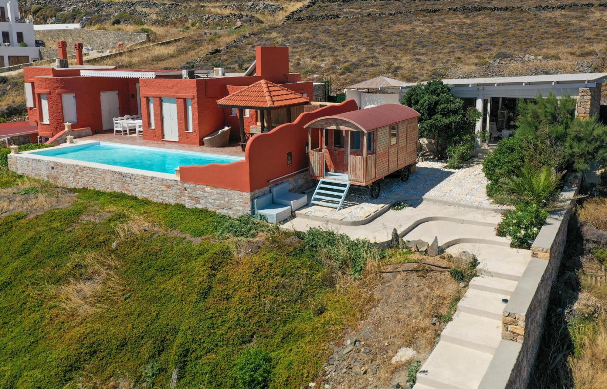 Villa Zen Dans Le Bleu Ermoupoli Exterior photo